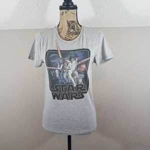 Star Wars Women's T-Shirt Light Grey Sz XS